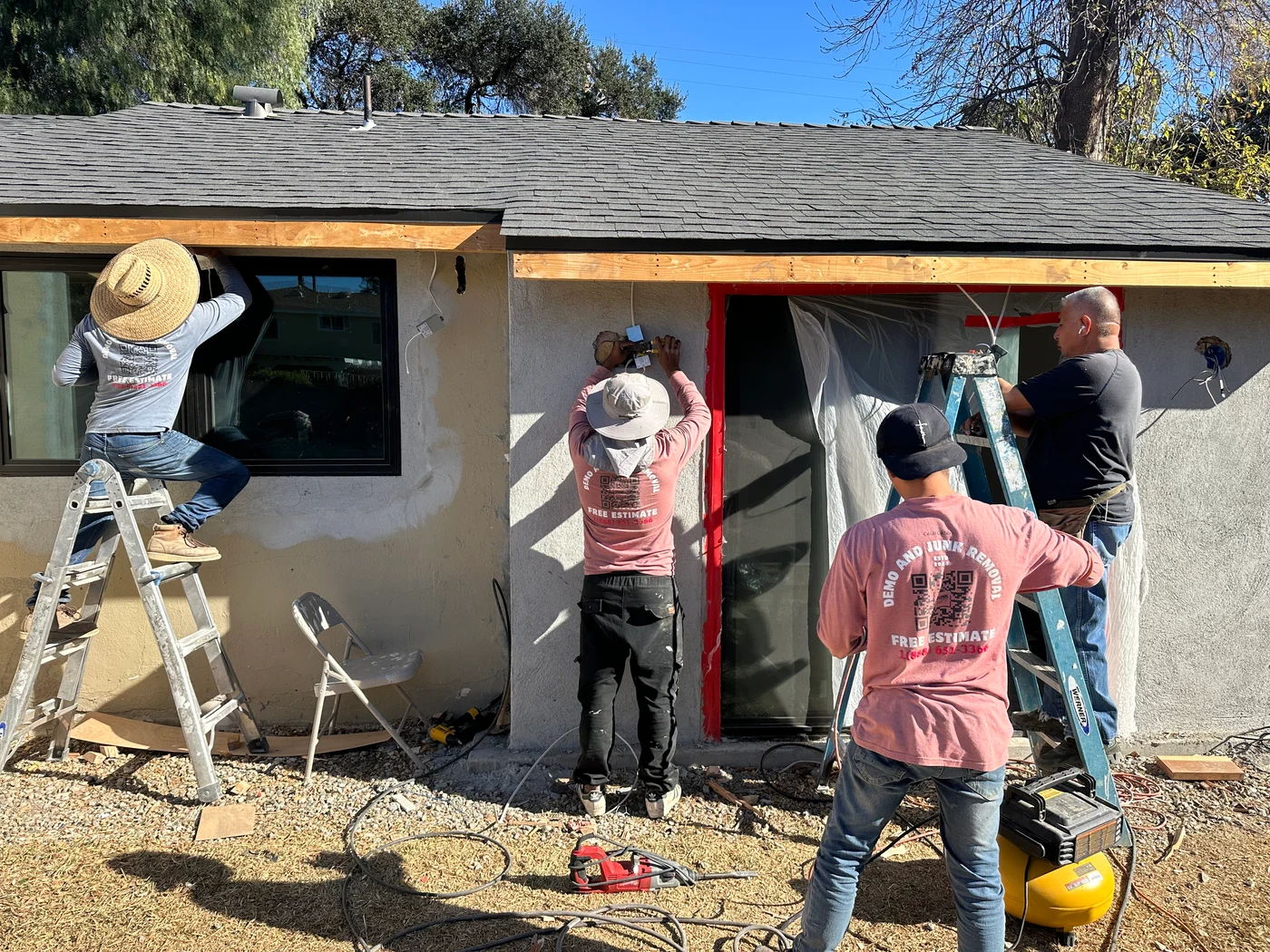 Luis Gutierrez and family, Junk Lift Pro